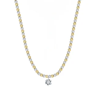 Diamond cut balls in gold and silver