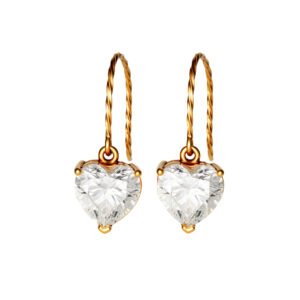 Luxury diamond gold earrings