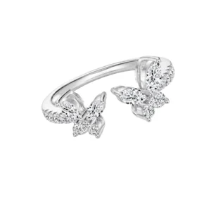 Luxury butterfly ring
